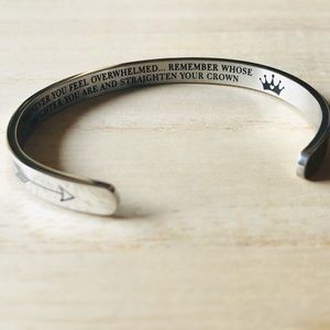 Straighten Your Crown - Silver Cuff